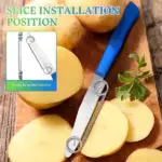3-in-1 Stainless Steel Julienne Peeler & Slicer – Versatile Kitchen Essential