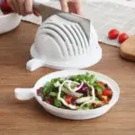 Effortless Salad Prep with the Fruits & Vegetables Cutter Bowl - Image 2