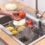 Stainless Steel Retractable Dish Drying Rack – Adjustable, Rust-Resistant Over-the-Sink Organizer for Space-Saving Kitchen Storage 🧽✨ - Image 3