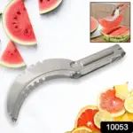 3-in-1 Stainless Steel Watermelon & Cantaloupe Slicer – Slice, Core & Serve in Seconds 🍉✨