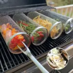 360° Rotating Stainless Steel BBQ Grill Basket