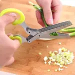 5-Blade Kitchen Salad Scissors – Quick, Clean & Effortless Chopping! ✂️ - Image 6