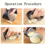Stainless Steel Rocking Garlic Press - Image 7