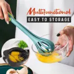 3-in-1 Multifunctional Kitchen Tongs & Egg Whisk – Whisk, Mix & Grab with Ease! 🥚