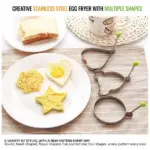 Stainless Steel Egg & Pancake Mold Set - Image 2