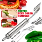 Stainless Steel Pepper Corer & Seed Remover - Image 3