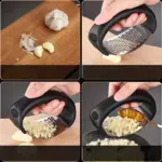 Stainless Steel Rocking Garlic Press - Image 8