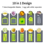 15-in-1 Multifunctional Vegetable Chopper – Slice, Dice, Grate & Prep Like a Pro! - Image 3
