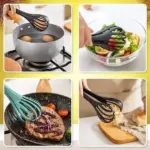 3-in-1 Multifunctional Kitchen Tongs & Egg Whisk – Whisk, Mix & Grab with Ease! 🥚 - Image 3