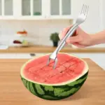 Dual-Head Watermelon Fork Slicer – 2-in-1 Stainless Steel Cutter & Fork for Effortless, Mess-Free Melon Enjoyment 🍉 - Image 3