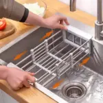 Stainless Steel Retractable Dish Drying Rack – Adjustable, Rust-Resistant Over-the-Sink Organizer for Space-Saving Kitchen Storage 🧽✨ - Image 5