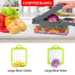 15-in-1 Multifunctional Vegetable Chopper – Slice, Dice, Grate & Prep Like a Pro! - Image 4
