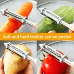 Multifunctional Vegetable Peeler – 3-in-1 Peeler, Slicer & Grater for Effortless Prep - Image 2