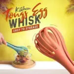 3-in-1 Multifunctional Kitchen Tongs & Egg Whisk – Whisk, Mix & Grab with Ease! 🥚 - Image 7