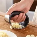 Stainless Steel Rocking Garlic Press - Image 4