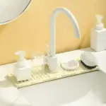 Faucet Splash Guard Draining Tray Mat – Keep Countertops Dry & Mess-Free - Image 2
