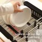 Stainless Steel Retractable Dish Drying Rack – Adjustable, Rust-Resistant Over-the-Sink Organizer for Space-Saving Kitchen Storage 🧽✨ - Image 7