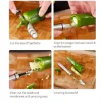 Stainless Steel Pepper Corer & Seed Remover - Image 4
