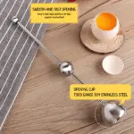 Stainless Steel Egg Cracker Tool - Image 3