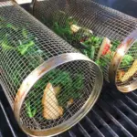 360° Rotating Stainless Steel BBQ Grill Basket - Image 4