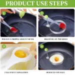 Stainless Steel Egg & Pancake Mold Set - Image 6