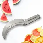 3-in-1 Stainless Steel Watermelon & Cantaloupe Slicer – Slice, Core & Serve in Seconds 🍉✨ - Image 6