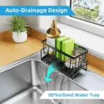 Stainless Steel Sponge Holder – Self-Draining Sink Organizer for Kitchen & Bathroom - Image 5