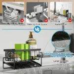 Stainless Steel Sponge Holder – Self-Draining Sink Organizer for Kitchen & Bathroom - Image 8