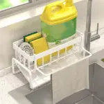 Stainless Steel Sponge Holder – Self-Draining Sink Organizer for Kitchen & Bathroom - Image 10